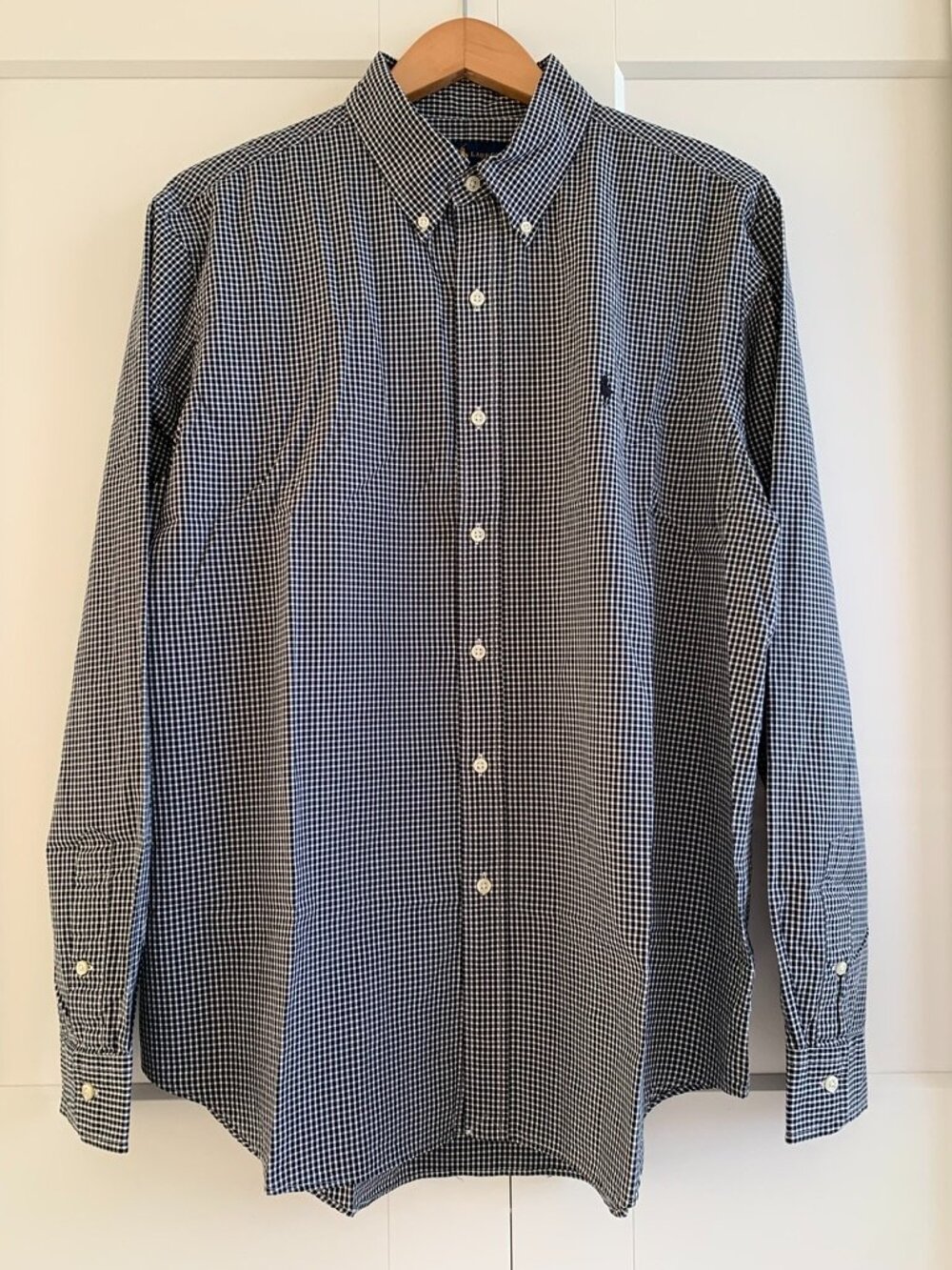 Ralph Lauren Shirt 100% cotton plaid long sleeves button down men’s size XL